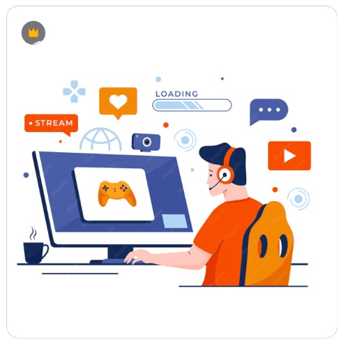 Media & Gaming background visual