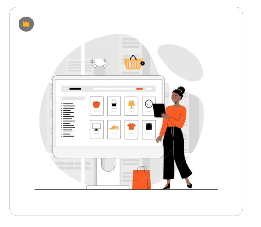 Retail background visual