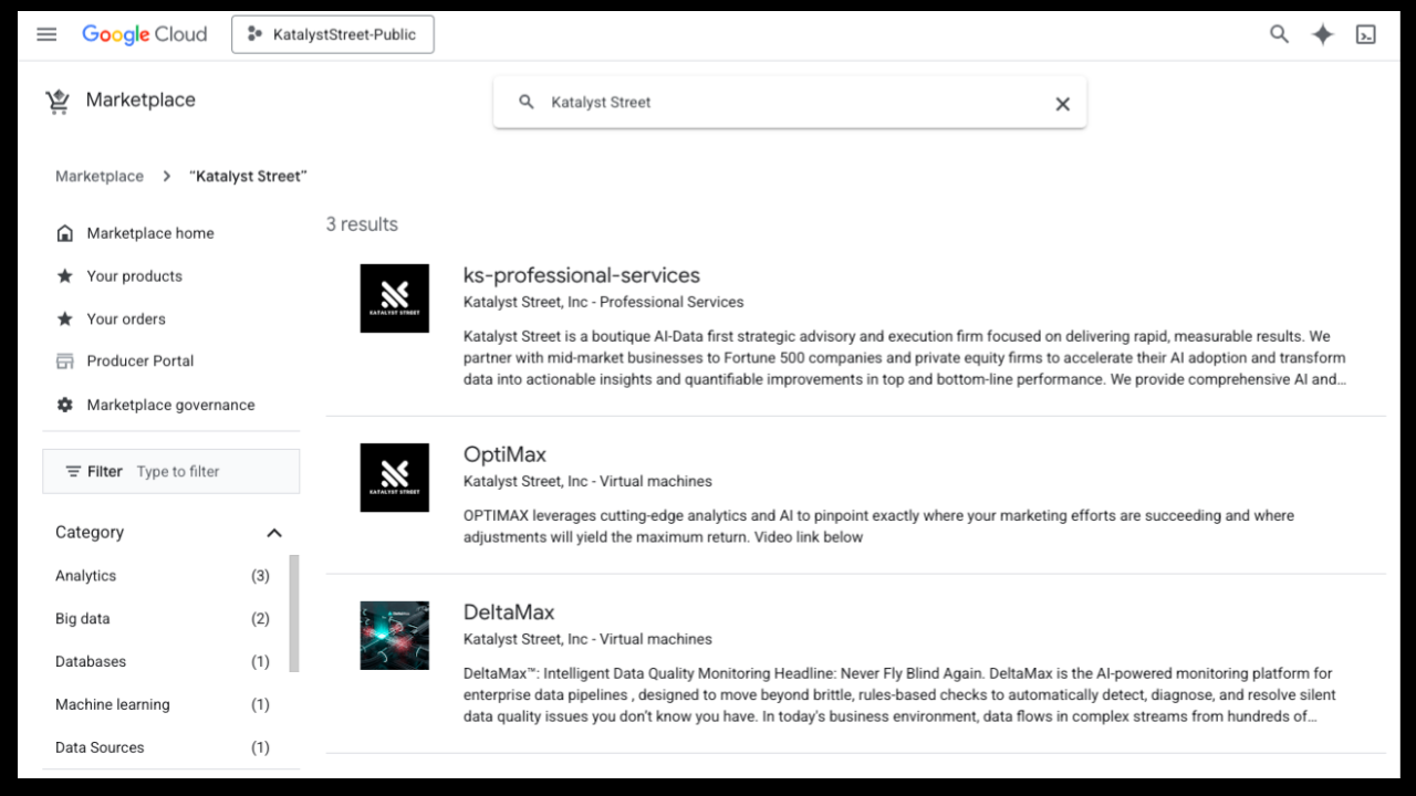 Google Cloud Marketplace